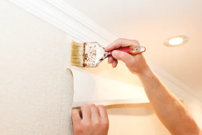 Pose de papier peint à Lasson — revêtements muraux et toiles de verre